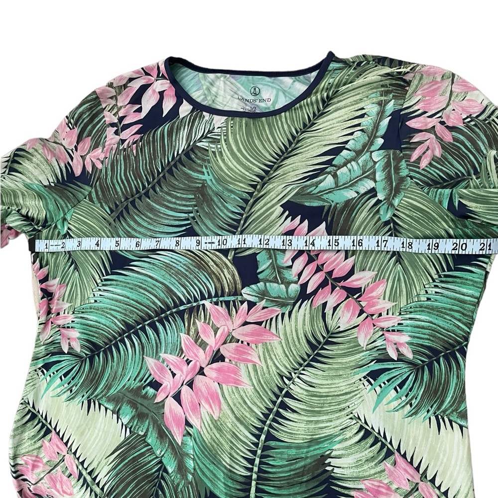 Land’s End Regular Rash Guard Crew Swim Shirt UPF Cover Up long sleeve Large - Picture 3 of 7